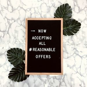 《 Offers Welcome 》